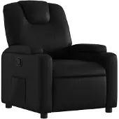vidaXL Relaxsessel, Kunstleder, Schwarz