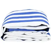 vidaXL Markisenersatzstoff Blau und Weiß 1000 x 160 cm Polyester