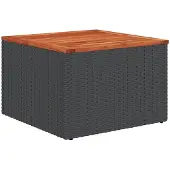 vidaXL Gartensofa-set 7 stk. Schwarz Poly-Rattan