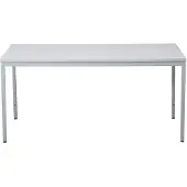 Proregal Schreibtisch Bear | HxBxT 75x160x80 cm | Grau | Rechteckig | Quadratfüße | Lackiert