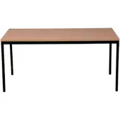 Proregal Bürotisch Wolf | Rechteckig | HxBxT 75x120x80 cm | Schwarz-Buche