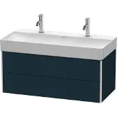 Duravit Waschtischunterbau XSQUARE 397x984x460mm nachtblau seidenmatt