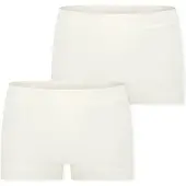 Schiesser Damen Shorts 2-Pack Unique Baumwolle - off-white - Größe 48