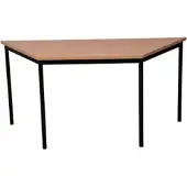 Proregal Bürotisch Wolf | Trapez | HxBxT 75x140x70 cm | Schwarz-Buche