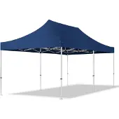 TOOLPORT 3x6m Aluminium Faltpavillon, ohne Seitenteile, dunkelblau