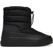Calvin Klein Schneeschuhe Vulc Flatf Snowboot Nylon Mix Mg YW0YW01977 Schwarz 40