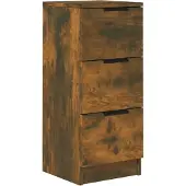 vidaXL Sideboard Räuchereiche 30x30x70 cm Holzwerkstoff