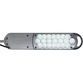 MAUL Tischleuchte MAULatlantic LED 6.500 K Klemmfuß silber