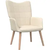 vidaXL Relaxsessel Creme Stoff