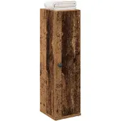 vidaXL Badezimmerschrank mit Rollenhalter Altholz-Optik 20,5x22x72 cm