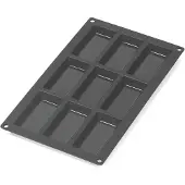 Lékué Backform 9 Financiers Silikon Black