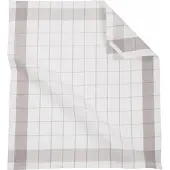 Ziczac Geschirrtuch Leinen Taupe (2er Set)