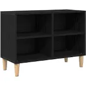 vidaXL TV-Schränk Schwarz Eichen-Optik 69,5 x 30 x 50 cm Holzwerkstoff