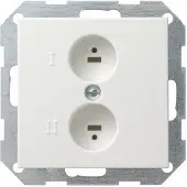 Gira 040203, 2 Modul(e), Weiß, 3,1 cm