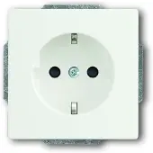 ABB 20 EUCKS-885, CEE 7/3, 2P+E, Schwarz, 250 V, 16 A, 71 mm