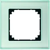 Merten 489160 M-PLAN-Echtglasrahmen, 1fach, Diamantsilber