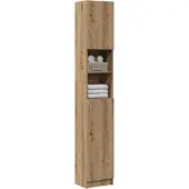 vidaXL Badezimmerschrank Artisan Oak 32x25,5x190 cm Holzwerkstoff