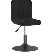 vidaXL Barhocker Drehbar Schwarz Samt