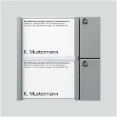Siedle BTM 650-02 SM Bus-Tasten-Modul Silber-Metallic