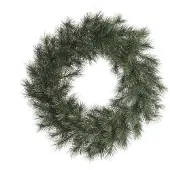 Everlands Malmö Kranz d50 cm grün/weiß Weihnachten (groen;wit)