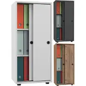 Hioshop Büroschrank Aktenschrank Ulas 3fach