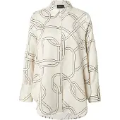 s.Oliver BLACK LABEL Hemdbluse Damen beige gemustert, 36 804166-0001-00360