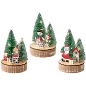 Lumineo Deko-Figur Weihnachten Ø 8 x 12 cm