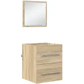 vidaXL Badezimmermöbel-Set mit Schubladen Braun 41 x 38,5 x 48 cm