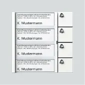 Siedle TM 612-4-PW, verkabelt, Weiß
