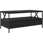 vidaXL Couchtisch Schwarz Eichen-Optik 100 x 51 x 45 cm Holzwerkstoff