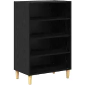 vidaXL Sideboard Schwarz Eichen-Optik 57 x 35 x 89,5 cm Holzwerkstoff
