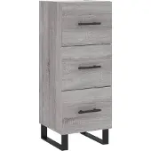 vidaXL Highboard Grau Sonoma 34,5x34x180 cm Holzwerkstoff
