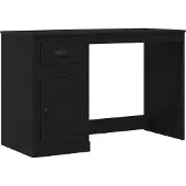 vidaXL Schreibtisch Schwarz Eichen-Optik 50 x 115 x 75 cm