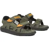 Timberland Perkins Row 2-Strap Dark Green w Orange Kinder-Schuhgröße 33