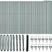 vidaXL Bodenmontierter Sechseckzaun 100 x 1,4 m Grün Netz