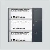 Siedle Tastenmodul TM 612-3 AG anthrazitgrau (210004999-00)