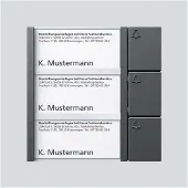 Siedle Bus Tasten Modul dunkelgrau glimmer BTM 650-03 DG