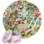 Click Europe BOPPI, Rundes Puzzle 58 cm - Leben in der Stadt, 150 Teile