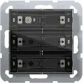 Gira KNX-Tastsensor 4 Standard, 3fach, System 55, Temperatursensor, RGB-Status-LEDs, 1 Stk.