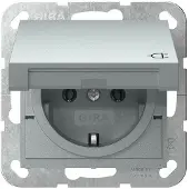 Gira Schutzkontaktsteckdose Typ F 16 Ampere 250 Volt mit Klappdeckel