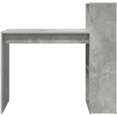 vidaXL Schreibtisch Beton Grau Holzwerkstoff 108 x 55 x 103.5 cm