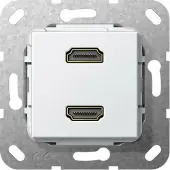 Gira Dual Hdmi Breakout Kabel Basiselement Weiß - 567203