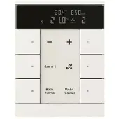 Busch-Jaeger SBC/U6.0.11-84 Raumtemperaturregler mit CO2/Feuchte-Sensor und Bedienfunktion 6-fach 2CKA006330A0009 SBCU601184
