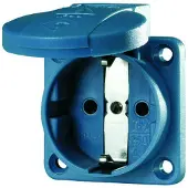 MENNEKES SCHUKO-Anbausteckdose blau 11011 m. Klappdeckel 11011 (11011)