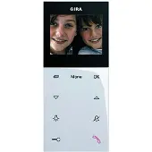Gira 123903 Wohnungsstation Video AP Plus System 55 Reinweiß