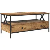 vidaXL Couchtisch Altholz 100 x 51 x 45 cm Holzwerkstoff