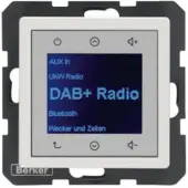 Hager Berker Q.1/Q.3/Q.7 Q.x Radio Touch podtynkowe DAB+ weiß samt 29846089