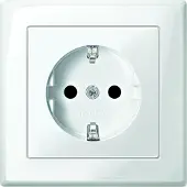 Merten MEG2300-1419 - CEE 7/3 - CEE 7/4 - Weiß - Thermoplastisches Harz - 250 V - 16 A