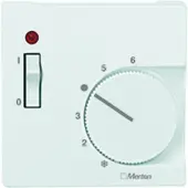 Merten Zentralplatte 534825 Temperaturregler aktivweiß gl