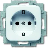 Busch-Jaeger 2CKA002013A4656, Weiß, Thermoplast, Schraubenlos, , Glänzend, IP20